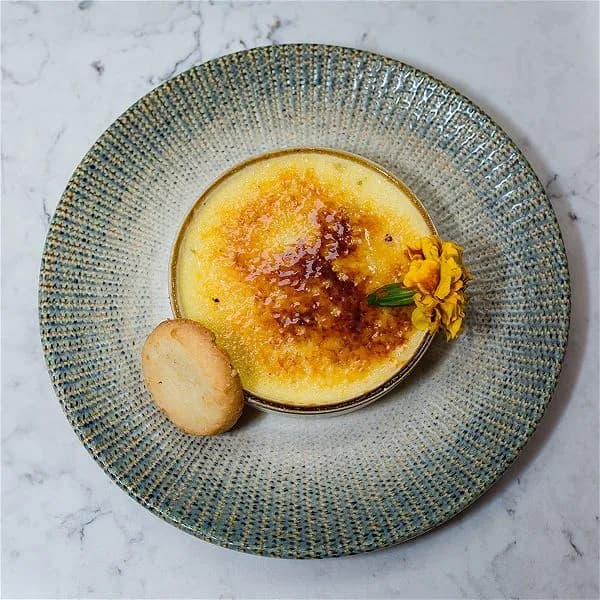Creme Brulee with Signature House Baked Cookie
