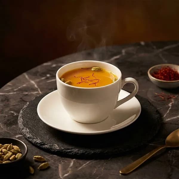 Saffron and Cardamom Tea